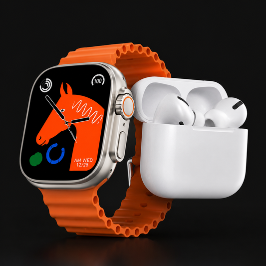 2-in-1 Ultra Smart Watch + Earbuds